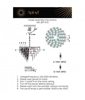 Люстра подвеснаяAploytAPL.831.13.15-foto16
