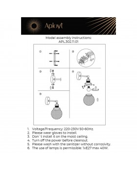 Светильник настенный (Бра)AploytAPL.302.11.01-foto16