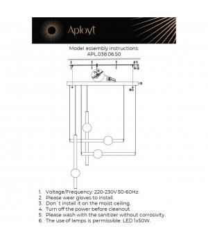 Светильник подвеснойAploytAPL.038.06.50-foto12