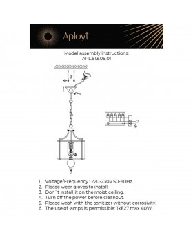 Светильник подвеснойAploytAPL.613.06.01-foto18