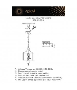 Светильник подвеснойAploytAPL.613.06.01-foto18