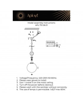 Светильник подвеснойAploytAPL.751.06.01-foto16