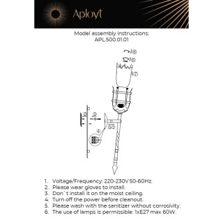 Светильник настенный (Бра)AploytAPL.500.01.01-foto15