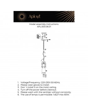 Светильник подвеснойAploytAPL.500.06.01-foto12