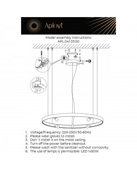 Люстра подвеснаяAploytAPL.041.03.50-foto16