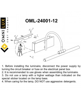 Светильник настенный (Бра)OmniluxOML-24001-12-foto6