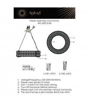 Люстра подвесная Aployt APL.833.13.08-foto16