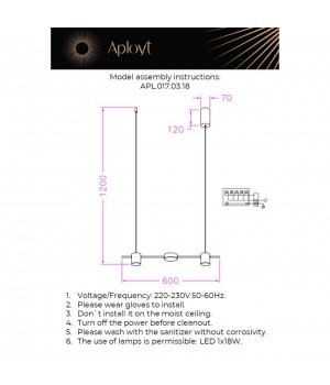 Люстра подвеснаяAploytAPL.017.03.18-foto16