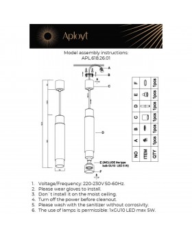 Светильник подвесной Aployt APL.618.26.01-foto10