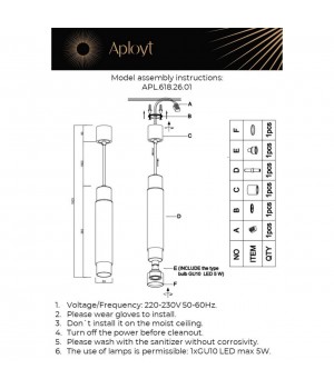Светильник подвесной Aployt APL.618.26.01-foto10