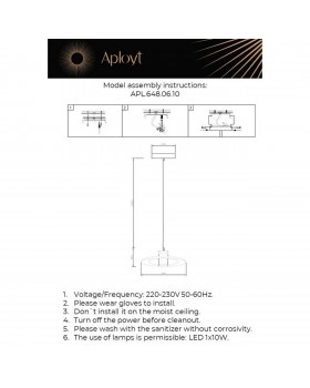 Светильник подвесной Aployt APL.648.06.10-foto14