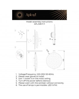 Светильник настенный (Бра) Aployt APL.328.11.11-foto2