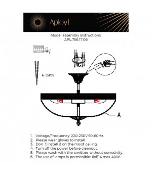 Люстра потолочнаяAploytAPL.756.17.06-foto14