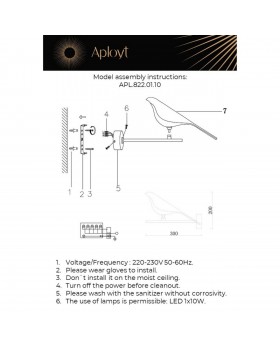Светильник настенный (Бра)AploytAPL.822.01.10-foto15