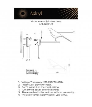 Светильник настенный (Бра)AploytAPL.822.01.10-foto15