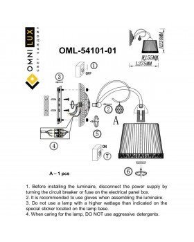 Светильник настенный (Бра)OmniluxOML-54101-01-foto2