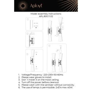 Светильник настенный (Бра)AploytAPL.800.11.02-foto17