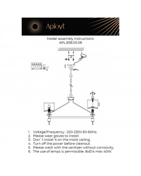 Люстра подвеснаяAploytAPL.838.03.08-foto16