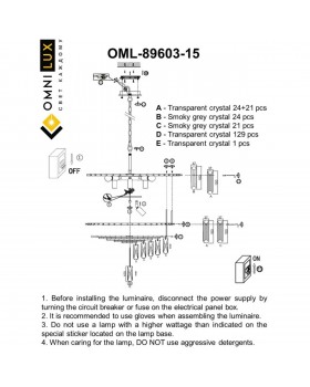Люстра подвеснаяOmniluxOML-89603-15-foto10