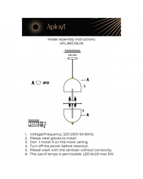 Светильник подвесной Aployt APL.860.06.06-foto2
