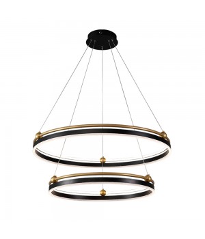 Люстра Crystal Lux FERNANDO SP123W LED BLACK/GOLD-foto3