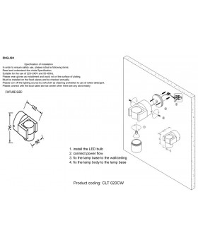Бра Crystal Lux CLT 020CW WH-foto2