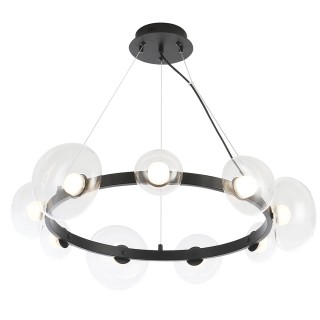 Люстра Crystal Lux BOSQUE SP9 BLACK/TRANSPARENT-foto2