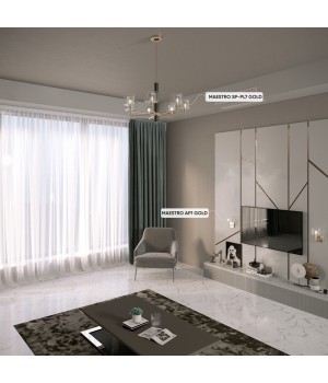 Люстры Crystal Lux MAESTRO SP-PL7 GOLD-foto4