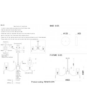 Люстра Crystal Lux RENATA SP6 SILVER-foto5