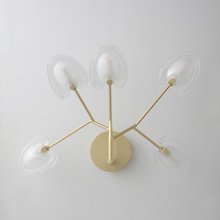 Бра Crystal Lux SOLE AP5 GOLD Бра Crystal Lux SOLE AP5 GOLD