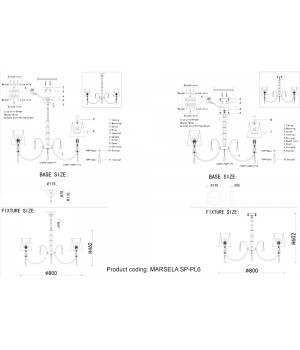 Люстра Crystal Lux MARSELA SP-PL6 NICKEL-foto5