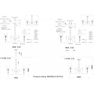 Люстра Crystal Lux MARSELA SP-PL6 NICKEL-foto5
