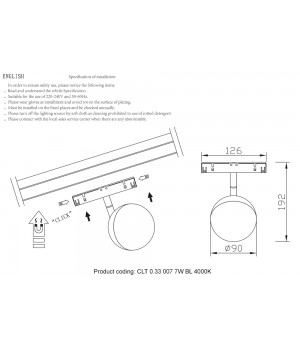 Светильник трековый магнитный Crystal Lux CLT 0.33 007 7W BL 4000K-foto3