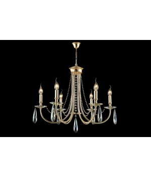 Люстра Crystal Lux VICTORIA SP6 GOLD/AMBER-foto3