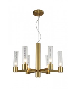 Люстра Crystal Lux OTONO SP6+1 BRASS/TRANSPARENTE-foto2