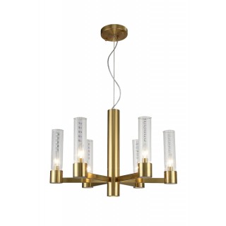 Люстра Crystal Lux OTONO SP6+1 BRASS/TRANSPARENTE-foto2