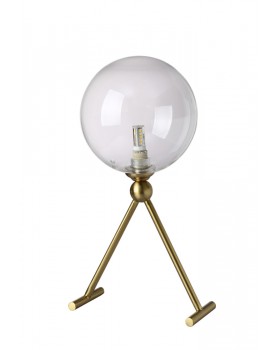 Настольная лампа Crystal Lux ANDRES LG1 BRONZE/TRANSPARENTE