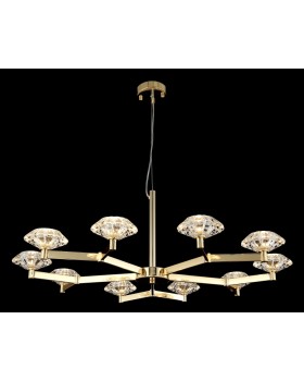 Люстра Crystal Lux REBECA SP10 GOLD-foto2