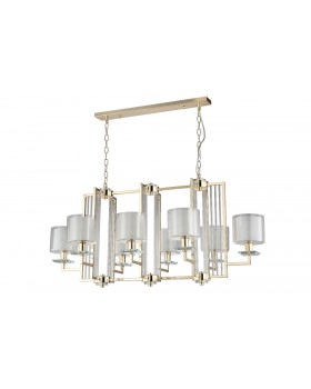 Люстра Crystal Lux NICOLAS SP8 L1000 GOLD/WHITE
