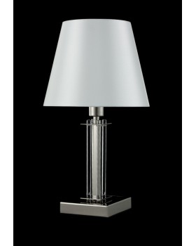 Настольная лампа Crystal Lux NICOLAS LG1 NICKEL/WHITE-foto3