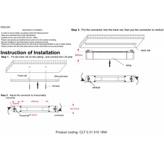 Светильник однофазный Crystal Lux CLT 0.31 010 18W WH M4000K-foto10