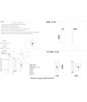 Бра Crystal Lux NICOLAS AP1 NICKEL/WHITE-foto5