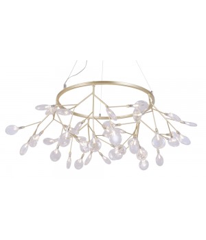 Светильник подвесной Crystal Lux EVITA SP45 D GOLD/TRANSPARENT-foto2