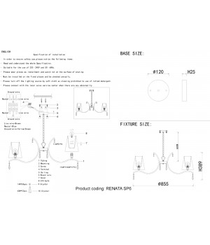 Люстра Crystal Lux RENATA SP6 GOLD-foto5
