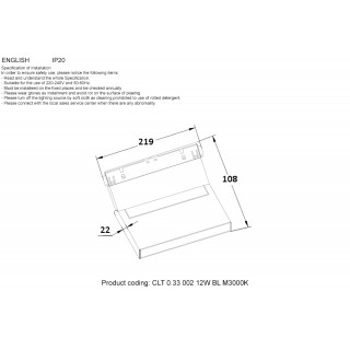 Светильник трековый магнитный Crystal Lux CLT 0.33 002 12W BL M3000K-foto2
