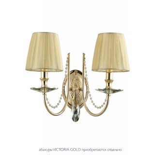 Бра Crystal Lux VICTORIA AP2 GOLD/AMBER-foto5