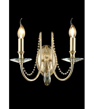Бра Crystal Lux VICTORIA AP2 GOLD/AMBER-foto4