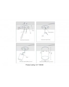 Светильник потолочный Crystal Lux CLT 139C80 CH 4000K-foto5