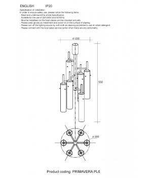 Светильник потолочный Crystal Lux PRIMAVERA PL6 GOLD-foto4