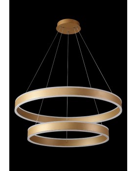 Люстра Crystal Lux MUCHOS SP123W LED D600+800 GOLD-foto2